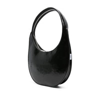 Luosophy black tote bag for women, stylish handbag with sleek design, perfect for everyday use.