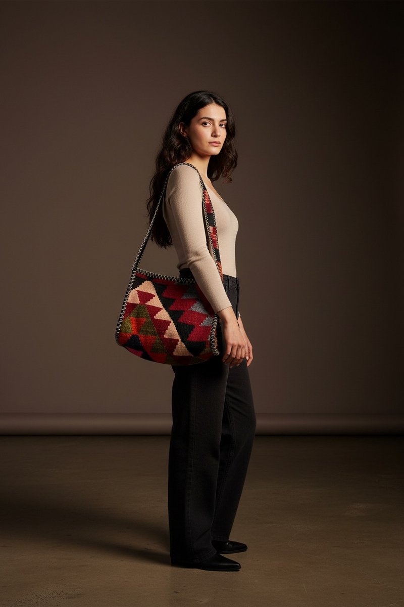 Lusanet Collective Careless Barbie shoulder handbag with colorful design and adjustable strap, stylish accessory for everyday use.