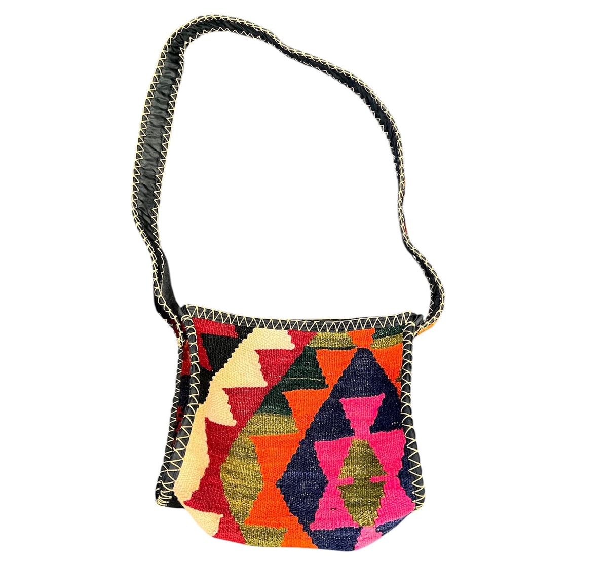 Lusanet Collective Careless Barbie shoulder handbag with colorful design, featuring a compact hand-held bag with adjustable strap.