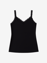 Lusome Sleep USA Ginger Cami in denim mix, XS, soft fabric, sleeveless camisole with a relaxed fit and adjustable straps.