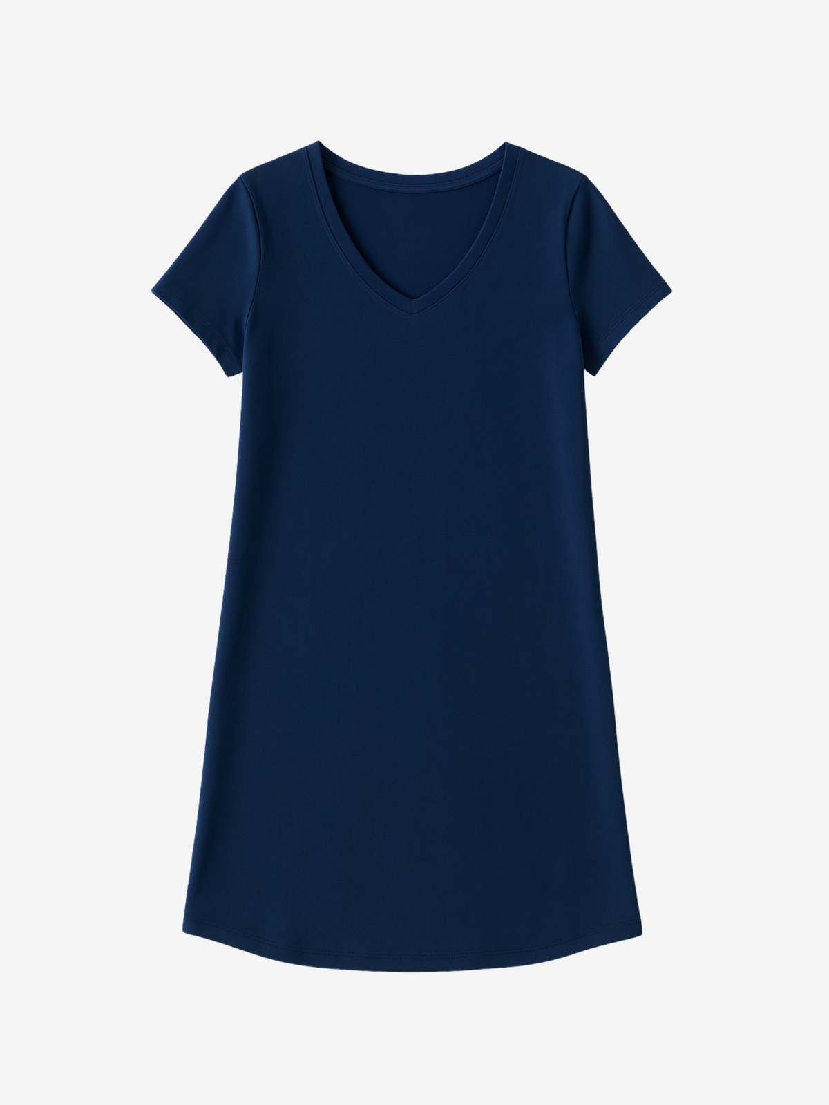 Lusome Sleep USA denim mix Eva sleepshirt, soft fabric, relaxed fit, casual sleepwear for women, front view