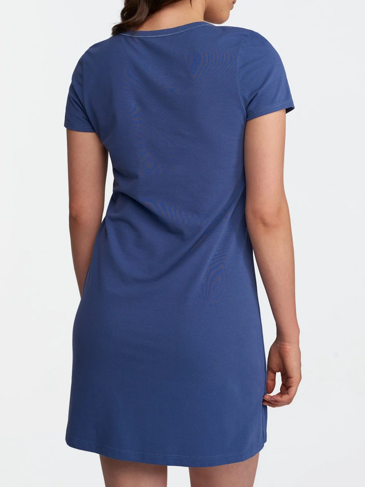 Lusome Sleep USA denim mix Eva sleepshirt, XS size, soft and comfortable sleepwear with button details and relaxed fit.