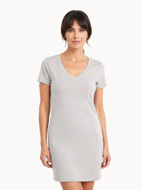 Lusome Sleep USA Eva sleepshirt in denim mix fabric, casual and comfortable sleepwear for women.
