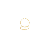 14K gold-filled slit cut hoop earrings for women, JB Jewelry BLVD design, 30mm size, stylish and elegant jewelry accessory