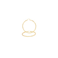 14K gold-filled slit cut hoop earrings for women, JB Jewelry BLVD, 40mm size, stylish design hoops for everyday wear