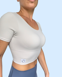Small Manō Wear short sleeve Manō Top with a casual fit, featuring a simple design and breathable fabric.