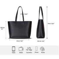 Black Mizuri Leather Solea women's bag with sleek leather design and spacious interior, perfect for everyday use.