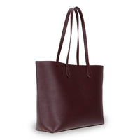 Black Mizuri Leather Solea Women's Bag with sleek design, featuring top handles and minimalist style for everyday use.