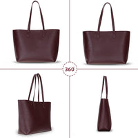 Black Mizuri Leather Solea Women's Bag with sleek design and top handle, made from high-quality leather.