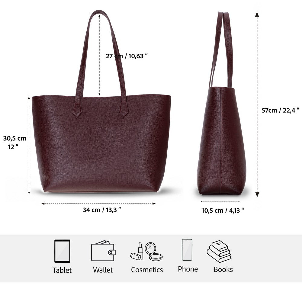 Black Mizuri Leather Solea Women's Bag with sleek design and sturdy leather construction, ideal for everyday use.