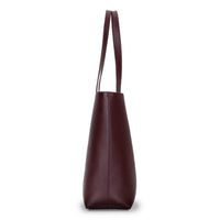 Black Mizuri Leather Solea Women's Bag with sleek design, featuring a spacious interior and stylish leather finish.