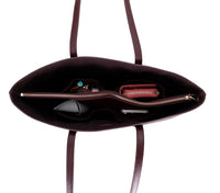 Black Mizuri Leather Solea Women's Bag with sleek design and sturdy leather material, perfect for everyday use.