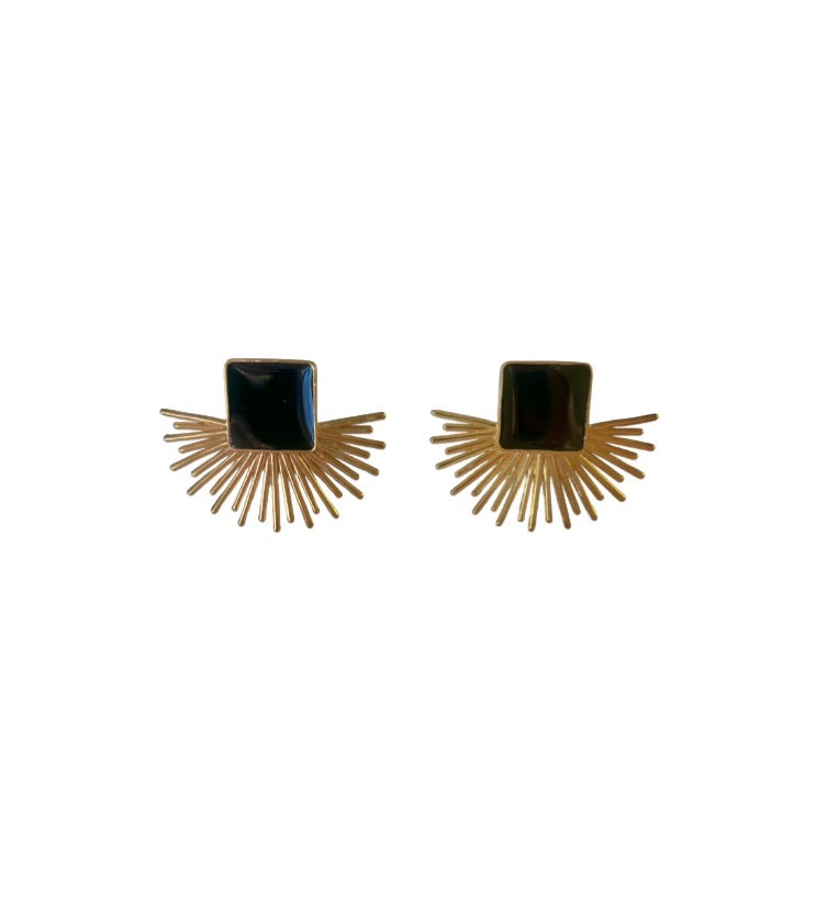 Modafleur The Black Burst accessory featuring a bold, artistic black design for stylish fashion statement.