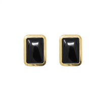 Modafleur The Onyx Square accessory with sleek black design, showcasing a modern geometric shape and smooth surface.