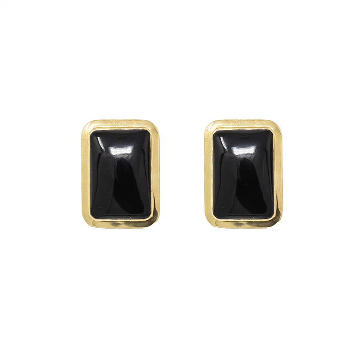 Modafleur The Onyx Square accessory with sleek black design, showcasing a modern geometric shape and smooth surface.