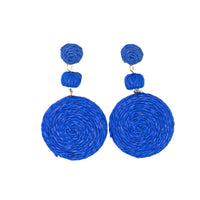 White woven drop accessory by Modafleur, featuring intricate woven design and stylish craftsmanship.
