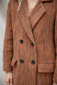 Modafleur Ivy Coat in XS, stylish outerwear with a tailored fit, shown in a neutral color, perfect for layered winter fashion.