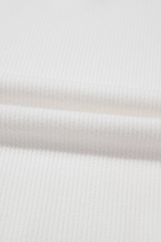 Long sleeve crewneck top from My Pampered Life Seattle, featuring a bow detail and casual fit in a soft fabric.
