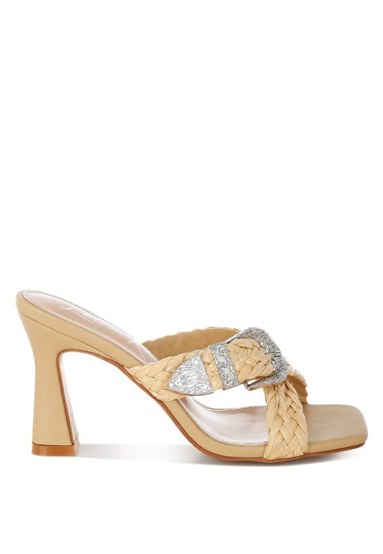 My Pampered Life Seattle Nimaya braided criss-cross strap sandals, stylish open-toe footwear with woven upper and ankle straps.