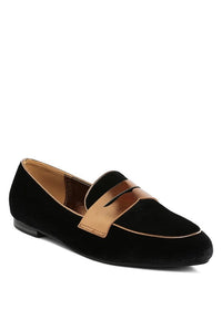 Malta Penny Strap Velvet Loafers by My Pampered Life Seattle, showcasing stylish slip-on footwear with velvet material and penny strap detail.