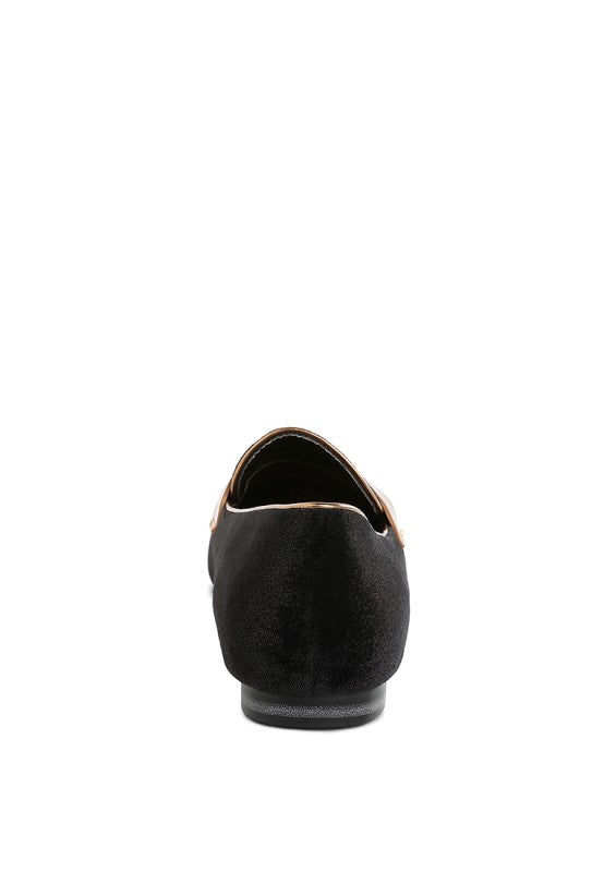 Malta Penny Strap Velvet Loafers by My Pampered Life Seattle, featuring a sleek velvet finish and classic penny strap design.