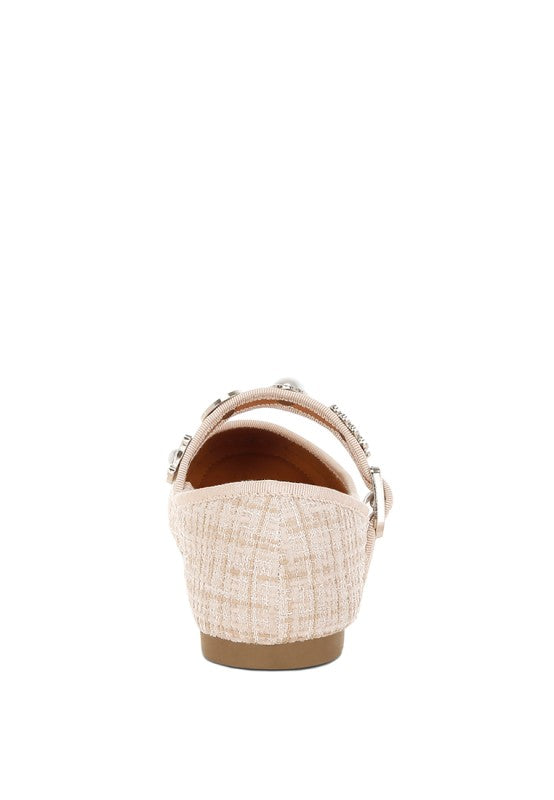 Pink Noyama Charms Embellished Tweed Mary Janes from My Pampered Life Seattle, stylish footwear with charming embellishments.
