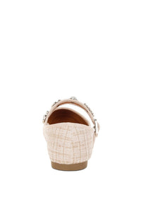 Pink Noyama Charms Embellished Tweed Mary Janes from My Pampered Life Seattle, stylish footwear with charming embellishments.