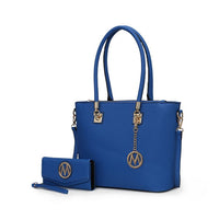 Beige MKF Vanessa tote and wallet set from Mia K, part of the MKF Handbag Collection by My Pampered Life Seattle.