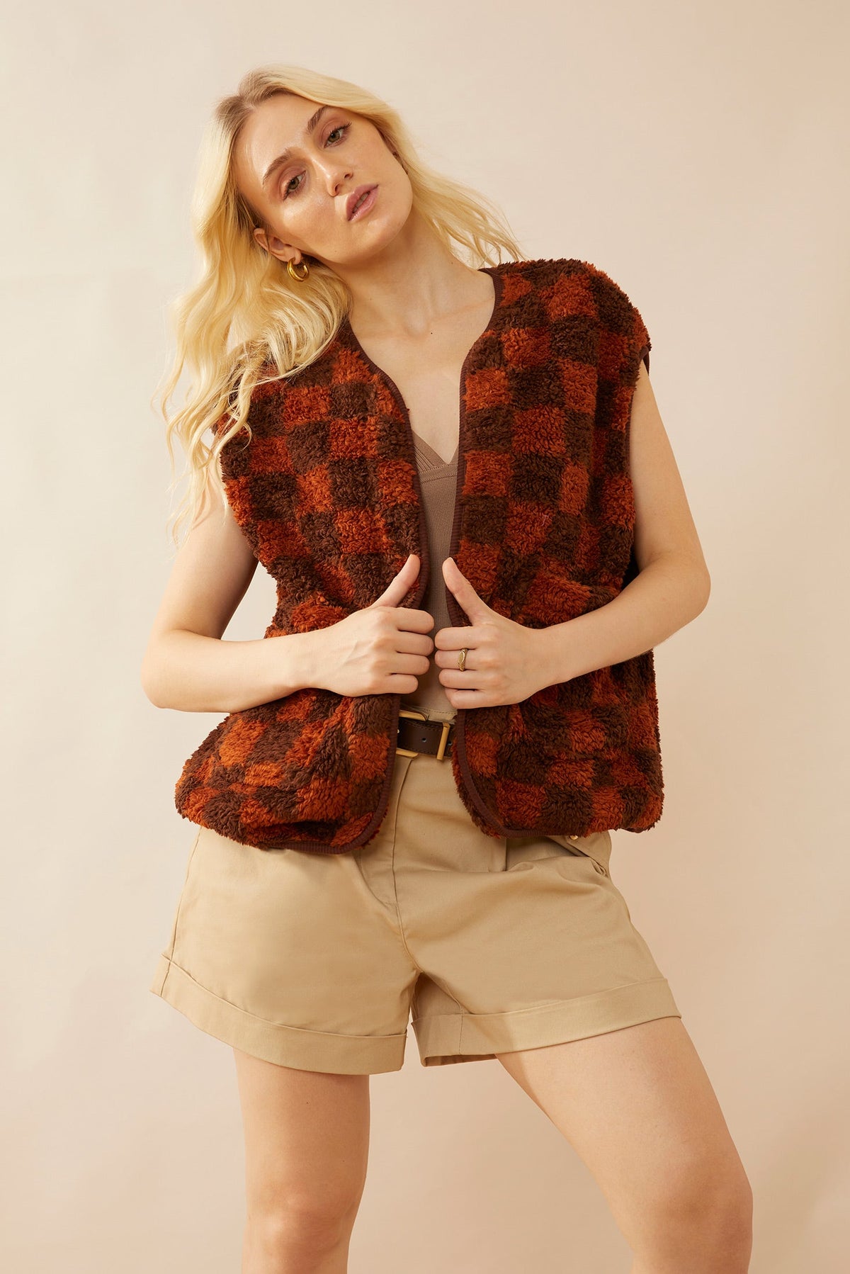 Myra USA Arabella vest jacket in a small size, featuring a stylish, lightweight design with a collar and zip closure.