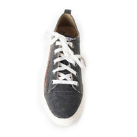 Myra USA women's leather sneakers with Western lace-up design, textured finish, and hand-tooled details for everyday style.