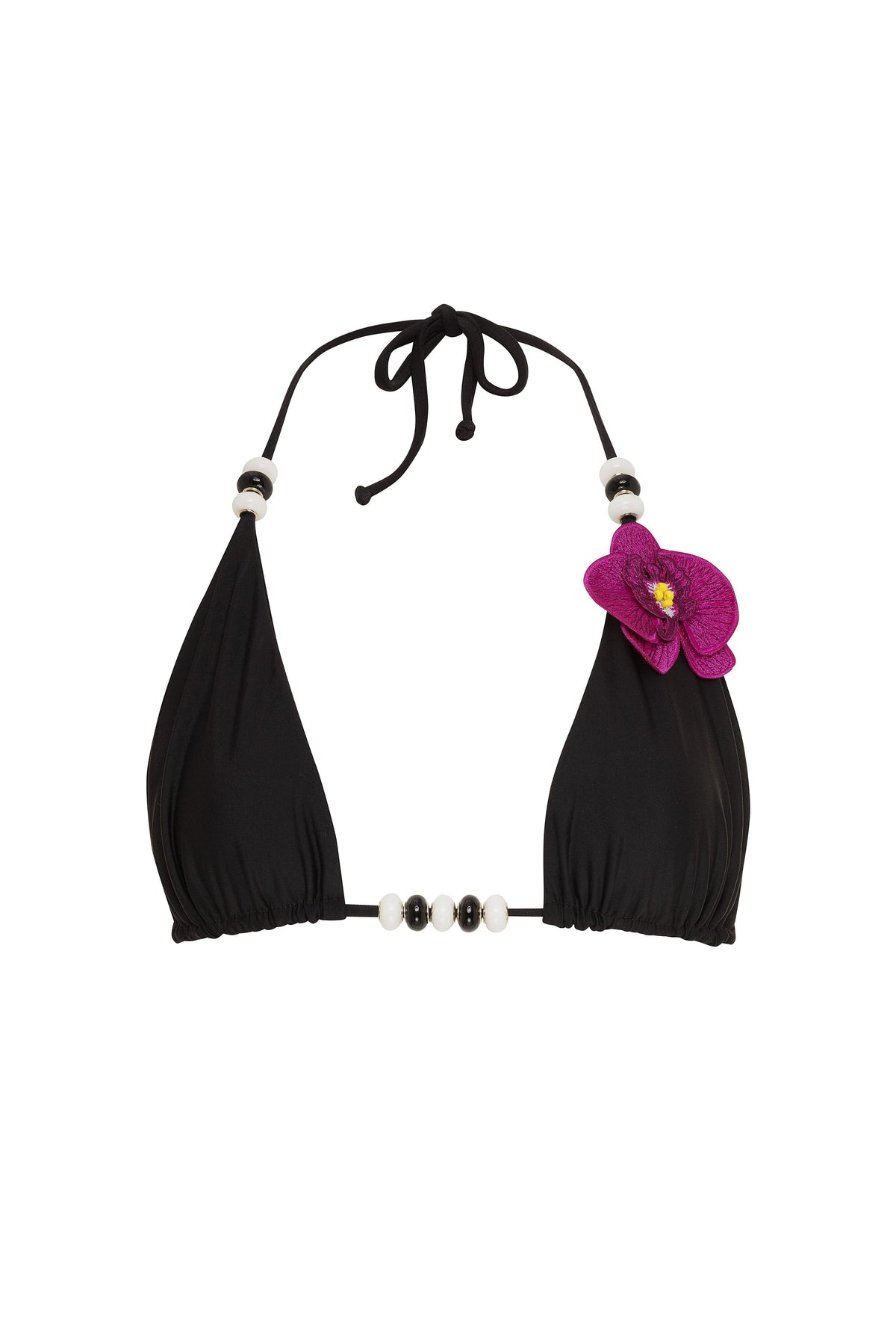 NIKOZA Lycaste White Top bikini top in white, XS size, featuring a stylish and comfortable design for summer swimwear.