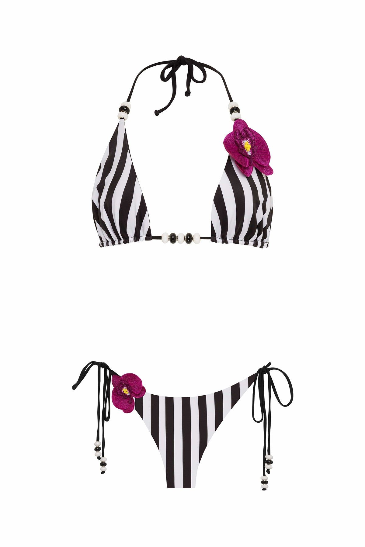 NIKOZA Lycaste White Bikini Top for women, XS size, featuring a stylish and comfortable design.
