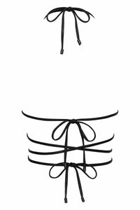NIKOZA Mariposa top, stylish women's sleeveless blouse with floral pattern and lightweight fabric, displayed on a mannequin.