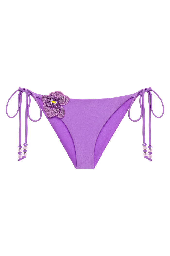 Lilac Goddess bikini bottom by NIKOZA, featuring a stylish and comfortable fit in a vibrant lilac color.