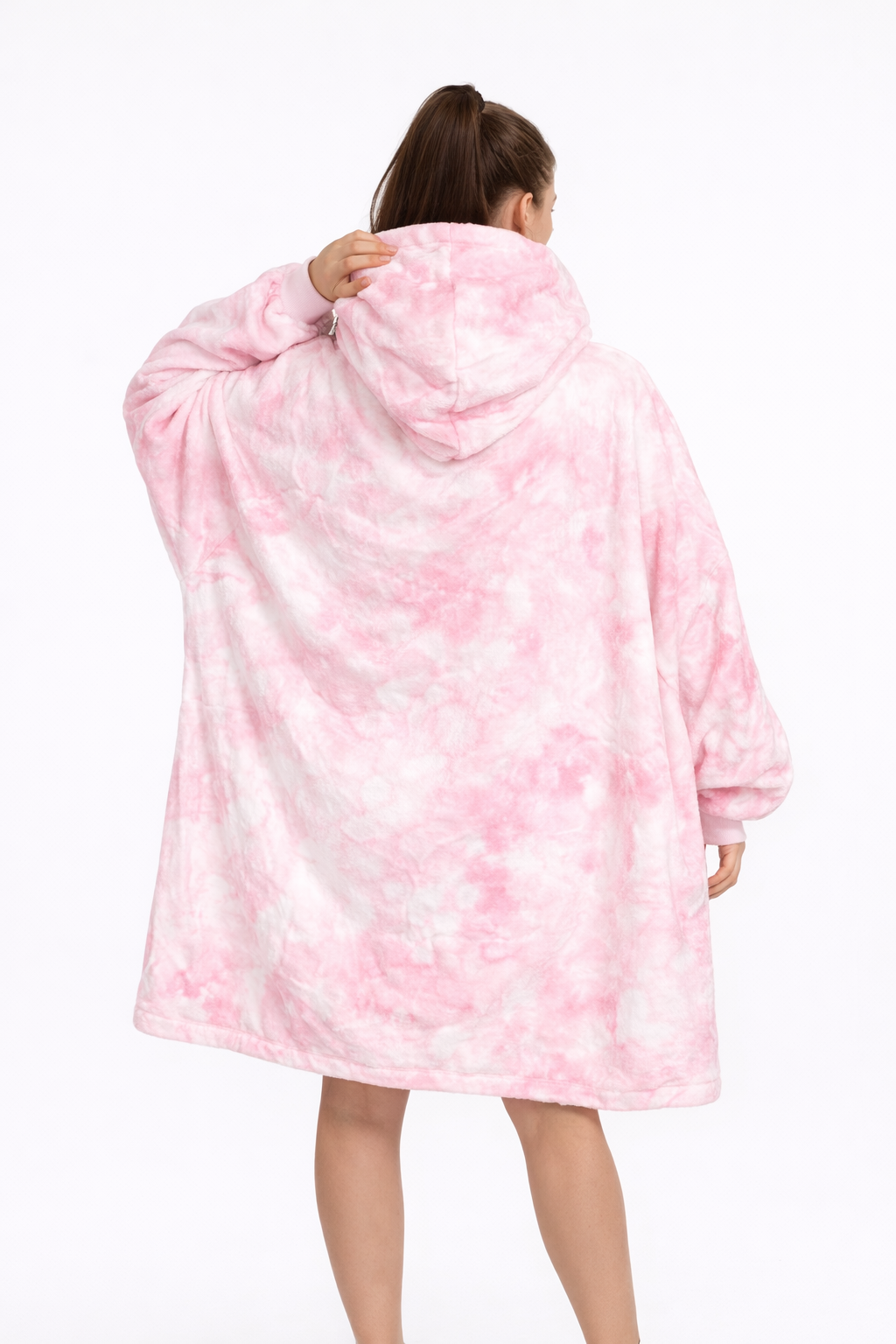 Olm Collectibles Nezuko Kamado Demon Slayer blanket hoodie for kids and adults, featuring colorful character design and cozy fabric.