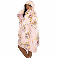 Olm Collectibles Sailor Moon blanket hoodie for kids and adults, soft wearable blanket with Sailor Moon design in adult size.