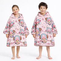 Olm Collectibles Tony Chopper One Piece wearable blanket hoodie for kids and adults, featuring Chopper's design in soft fabric.