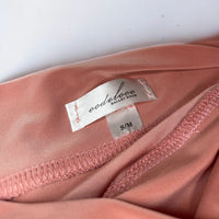Dusty rose ballet wrap skirt by oodelooo Ballet Wear, demi-length, lightweight fabric, designed for dance and ballet practice.