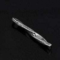 Vikings Twisted Rune Stainless Steel Pendant Necklace