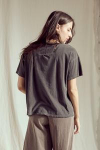 Yosemite Women's Tee Top by People of Leisure, casual short-sleeve cotton t-shirt in a relaxed fit with a graphic print.