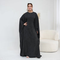 Print Batwing Sleeve Maxi Dress(MA446)