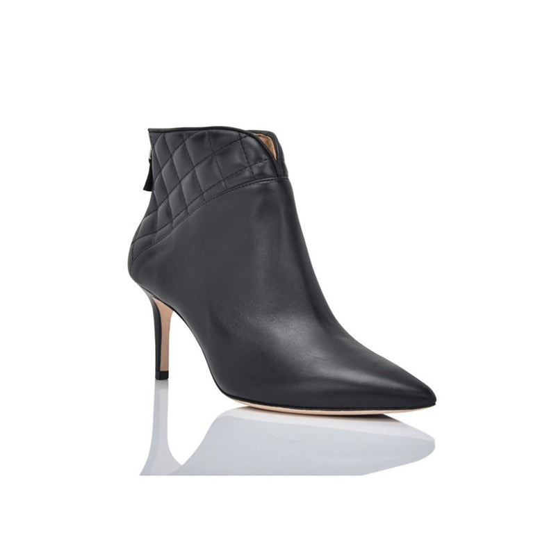 Black Lux Nappa shoes by Joan Oloff Shoes featuring sleek leather design and elegant styling.