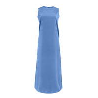 Profile NYC slip dress, lightweight and sleek, shown in soft fabric with spaghetti straps and a minimalist design.