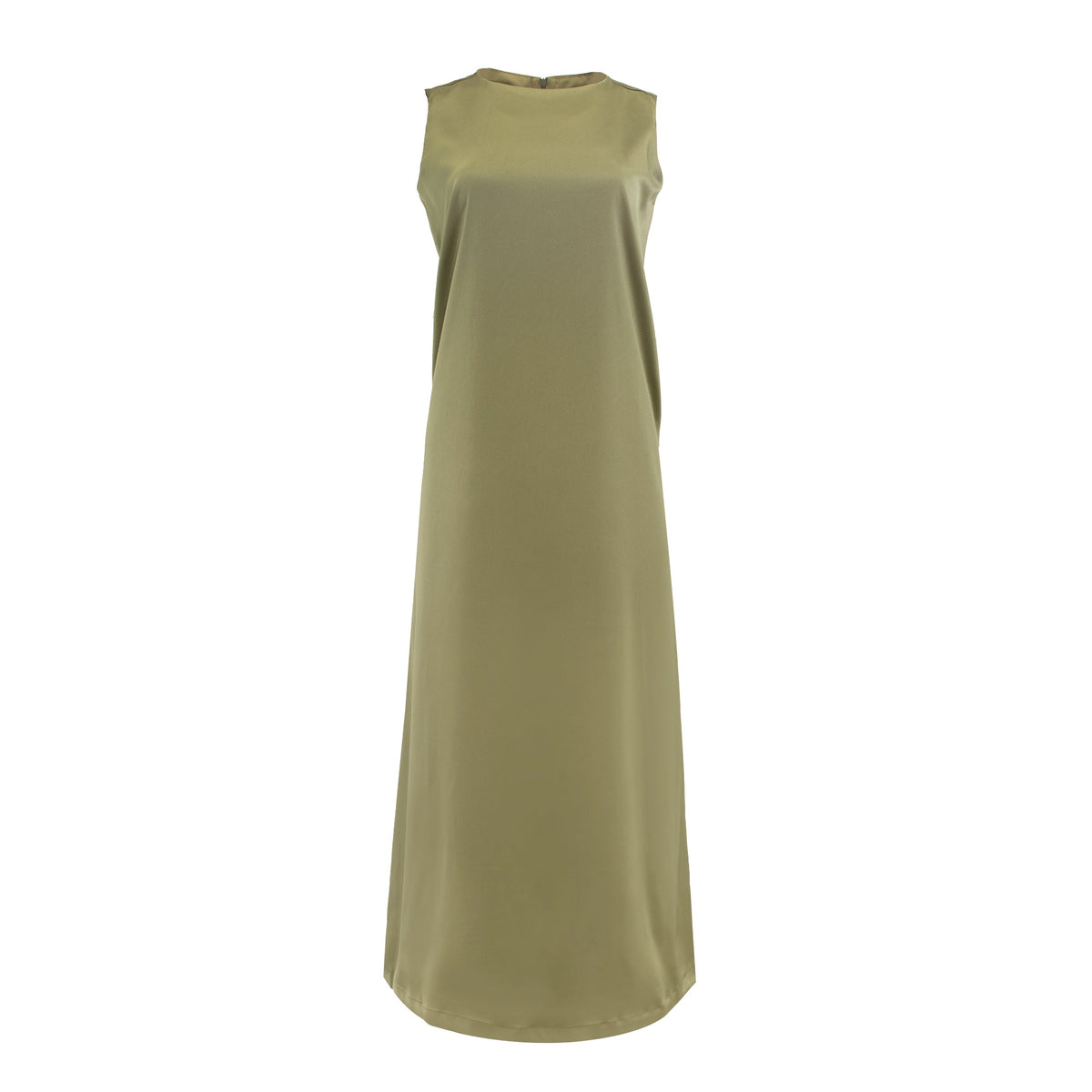 Elegant black slip dress by Profile NYC featuring a sleek, smooth fabric and a flattering fit, perfect for versatile styling.