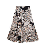 Floral printed slip skirt from Profile NYC, featuring lightweight fabric and a relaxed fit, shown on a model.
