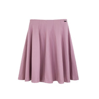 Profile NYC panel pleated skirt, short-length skirt with structured pleats, black fabric, stylish and versatile for everyday wear.