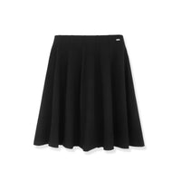 Profile NYC pleated panel skirt in a short length with a stylish, structured design perfect for casual or dressy outfits.