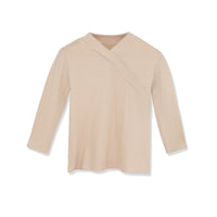 Faux wrap modal T-shirt by Profile NYC, featuring a stylish design with a comfortable fit and soft fabric.