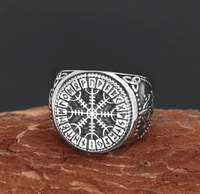 Vikings Helm of Awe Stainless Steel Ring