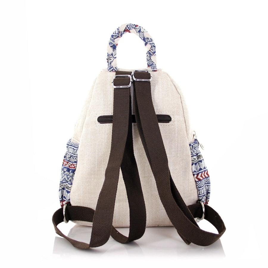 Women's Rirati Fresh Swan woven backpacks with three-dimensional double bag design, stylish and lightweight for daily use.